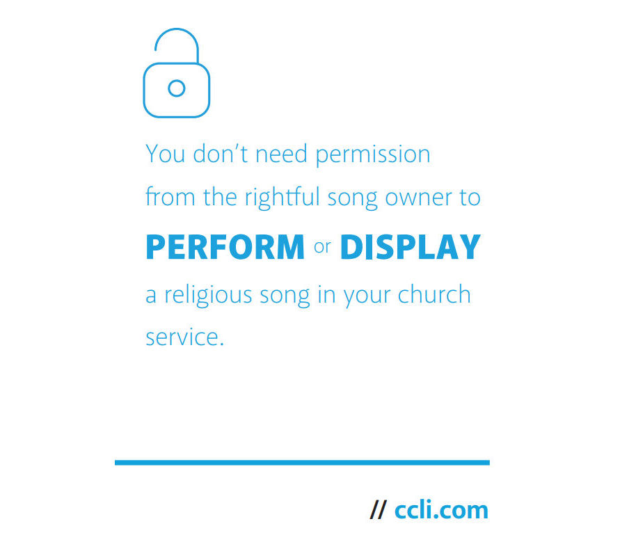 A quote from CCLI's factsheet